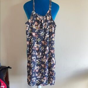Wonder Nation Floral Kids Dress - Blue and Pink
